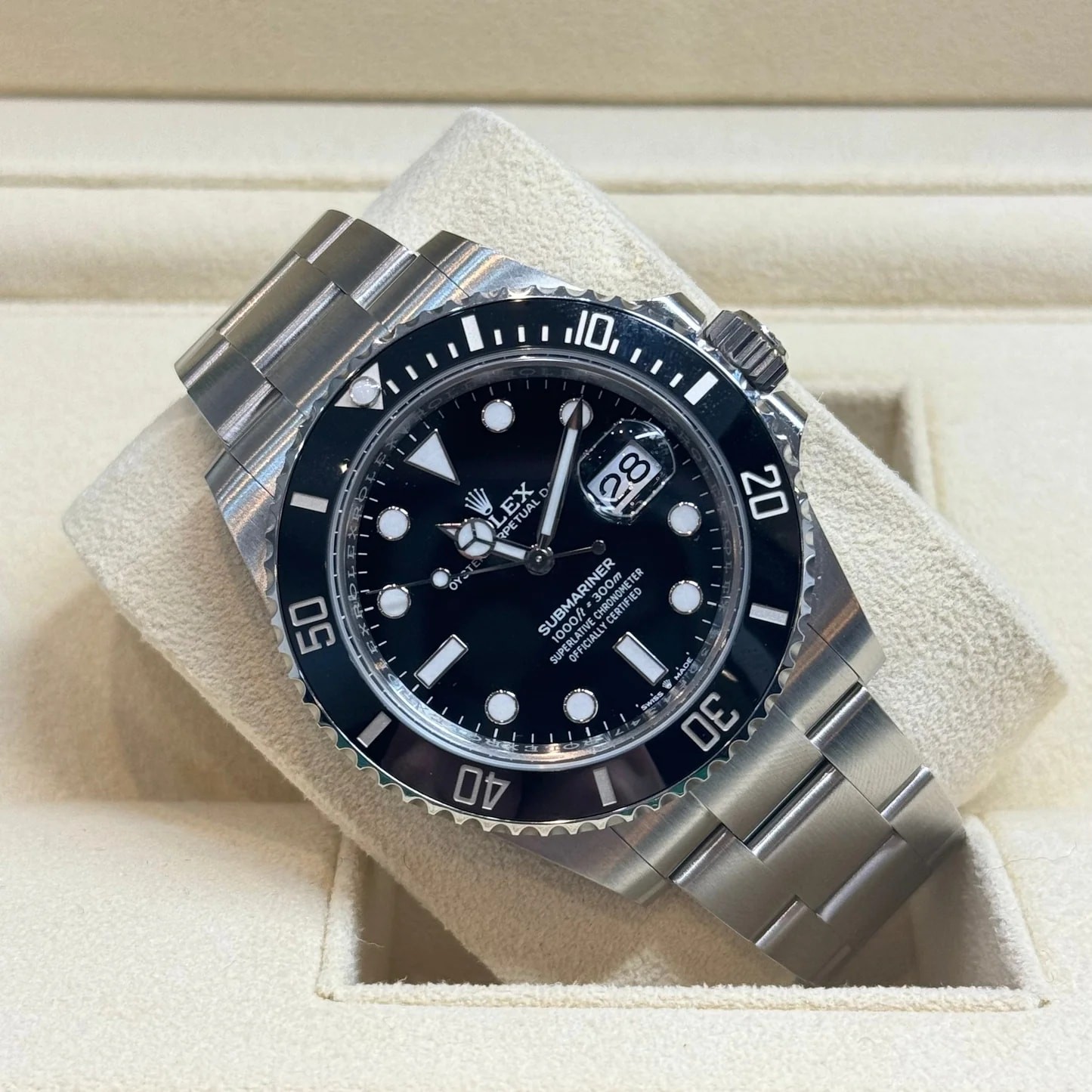 A Rolex Submariner presented in its box